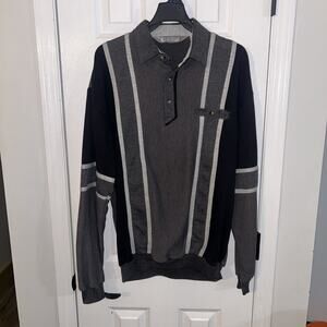 Vintage LD Sport International L/S Polo Shirt Mens LT Large Tall Collared